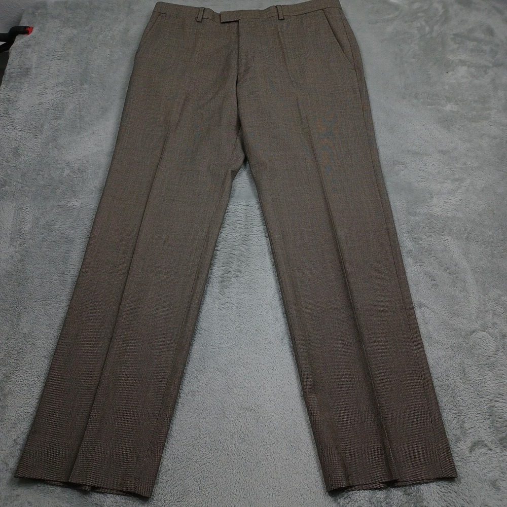 Banana Republic Pants Mens 35x32 Brown Wool Vitale Barberis Canonico Preppy
